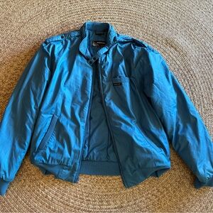 Members Only Teal Bomber Jacket